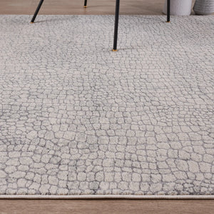 Snakeskin Ivory & Grey