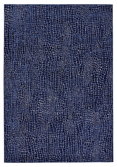 Peau de serpent bleu indigo