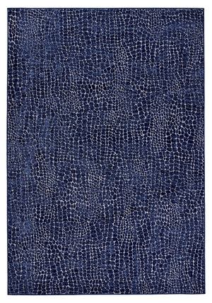 Peau de serpent bleu indigo