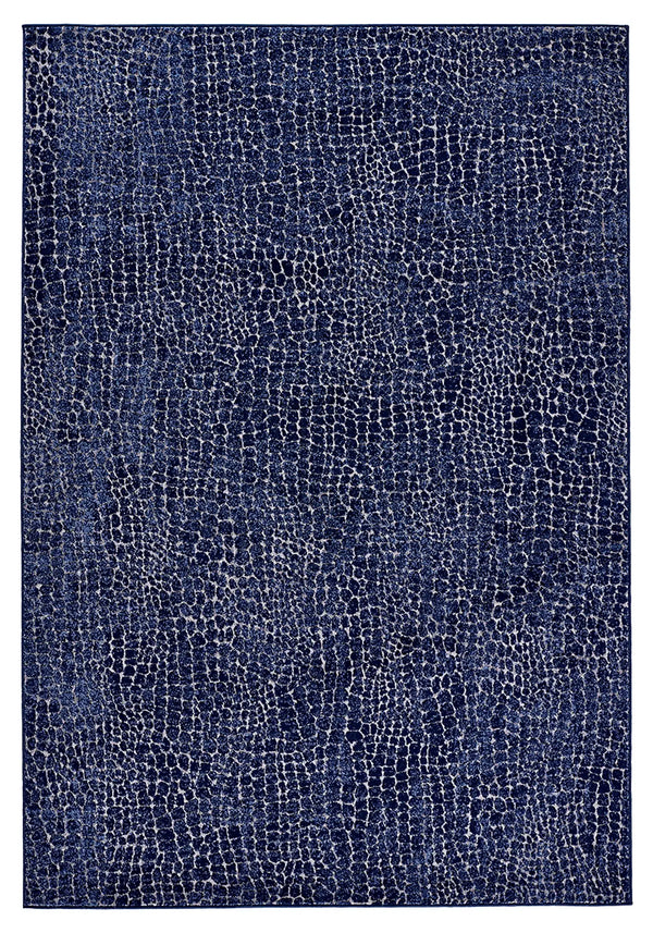 Peau de serpent bleu indigo