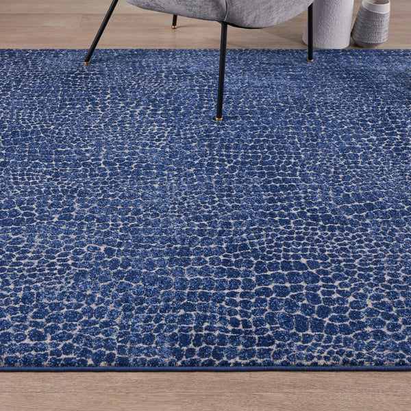 Peau de serpent bleu indigo