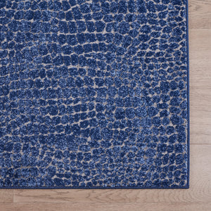 Peau de serpent bleu indigo